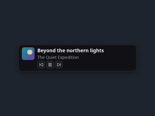 Widget preview: Media